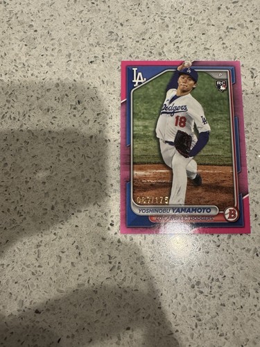 2024 Bowman Pink #36 Yoshinobu Yamamoto /175 RC