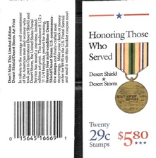 # 2552A US Postage Stamps Booklet HONORING THOSE THAT SERVED - MNH - sealed