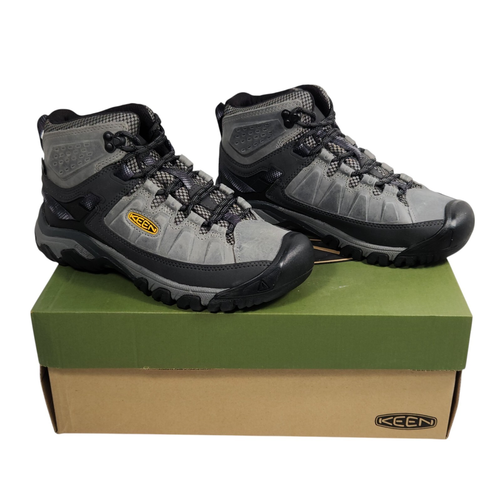 Stivali da trekking impermeabili Keen Targhee III Mid da uomo taglia 7 M grigi e neri 1025164