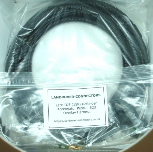 Defender TD5 Accelerator Pedal Connector Harness - Late (15P) Engine - Picture 5 of 5