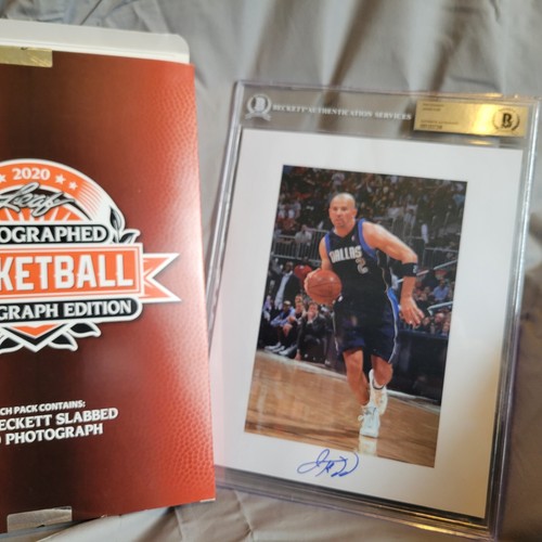 2020 Leaf Autographed 8X10 Photograph BGS Slabbed Auto Jason Kidd