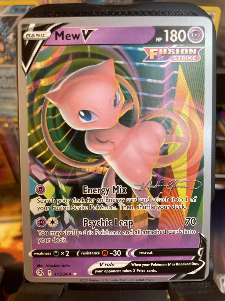 Check the actual price of your Mew V 113/264 Pokemon card