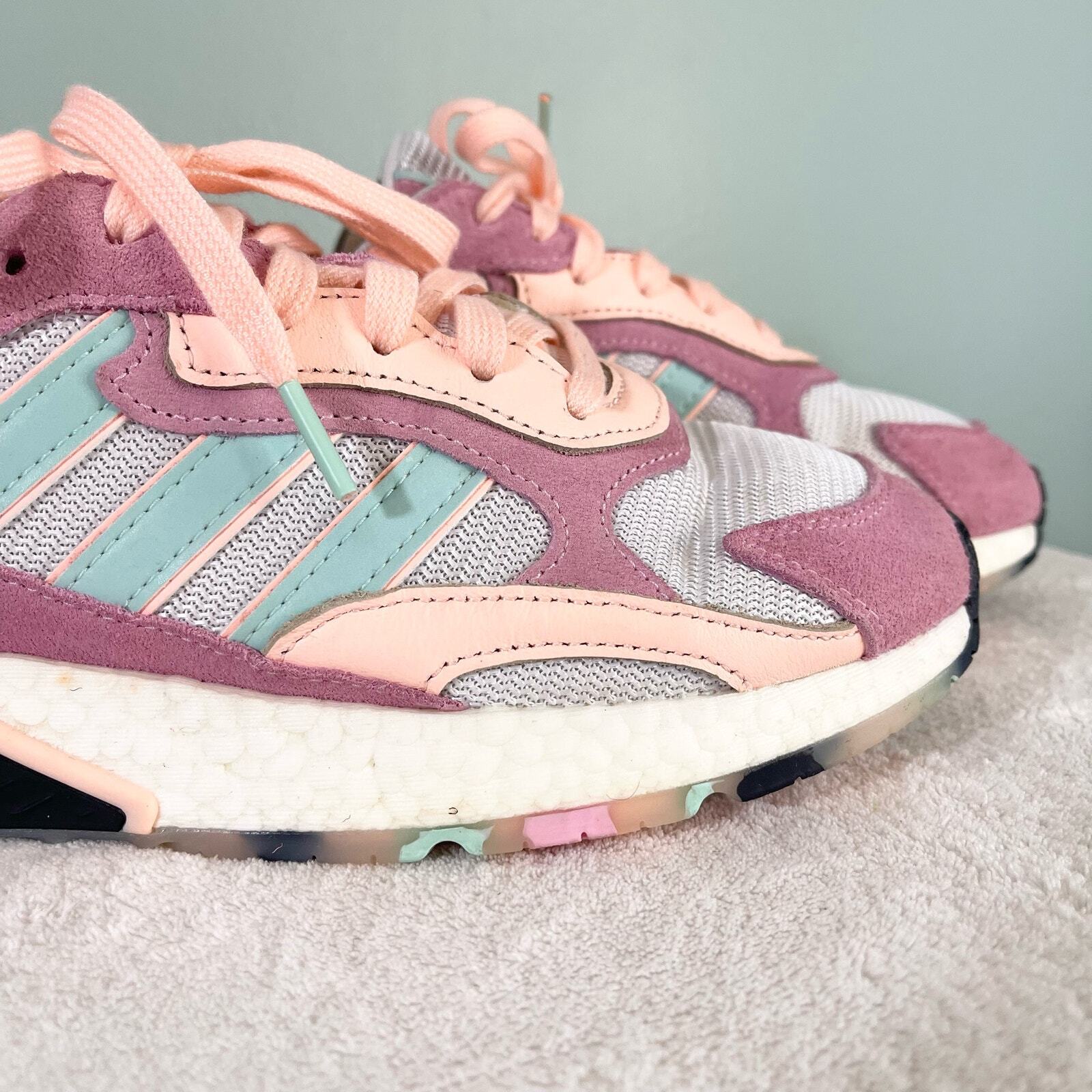 Adidas Originals Sneakers Womens 7 Pink Activewear Tresc Run J Running Shoes