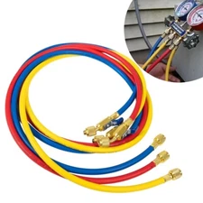29986 Plus II 72" Hose 1/4" Compact Ball Valve End Refrigerant Charging Hose Set