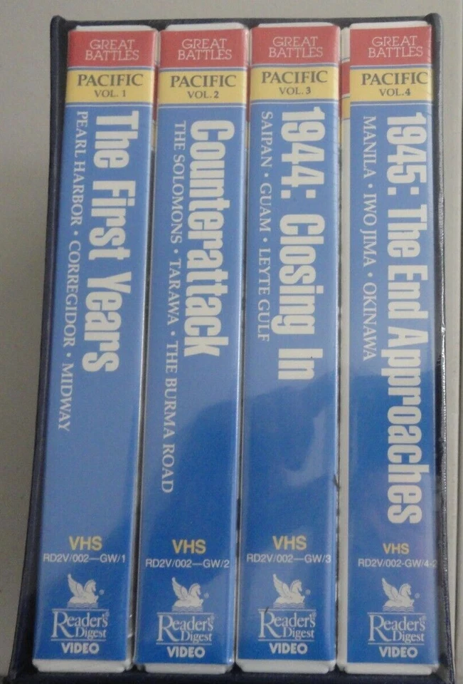 NEW GREAT BATTLES OF WORLD WAR II VICTORY IN PACIFIC 4 VHS Reader's Digest - Image 2 of 2