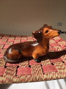 ceramic sausage dog