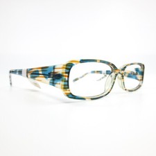 Next Issue AN 186 COL 50 Eyeglasses Frames Green Orange Camouflage 54-16-135