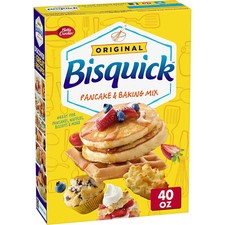 Betty Crocker Bisquick Pancake and Baking Mix, Original, Makes About 60 Pancakes
