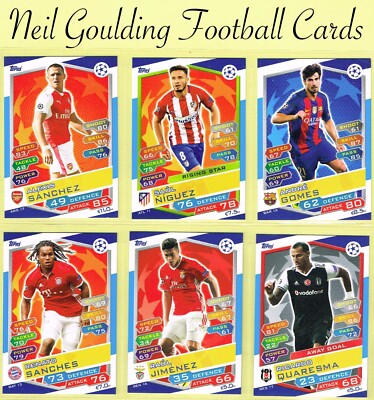 Topps Match Attax   Champions League 2016-17   Fußball Karten #ARS1 bis #BES18