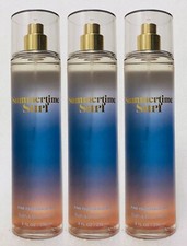 3 Bath  Body Works SUMMERTIME SURF Fine Fragrance Mist Body Spray 8 oz