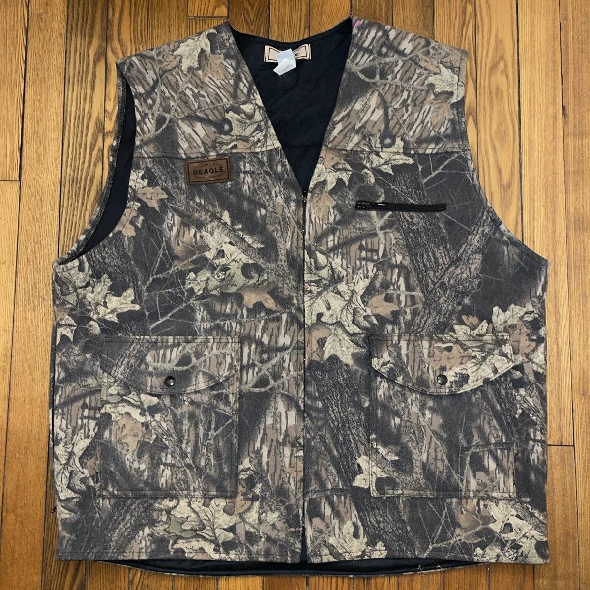 BEAGLE OUTDOOR WEAR Camouflage Wool Stalker Vest Men s XXL Vermont