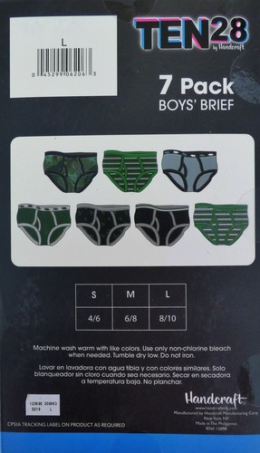 7 pack Boys Briefs Dinosaur Theme Small TEN28 Handcraft - Picture 4 of 6