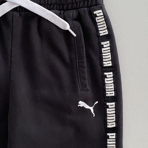 Puma Fall Winter Drawstring Fleece Black Jogger Sweatpants Girl's Size M (10-12) - Picture 9 of 14