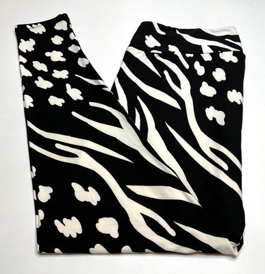 NEW LuLaRoe TC2 Leggings BLACK Jungle LEOPARD CHEETAH Zebra Tiger Wild ANIMAL