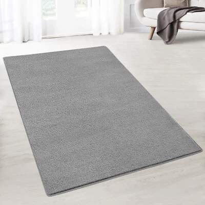 Moderne Läufer Grau Teppich Dynasty Flur Diele Breite 50, 60, 70, 80, 90 100 cm - Bild 1 von 4