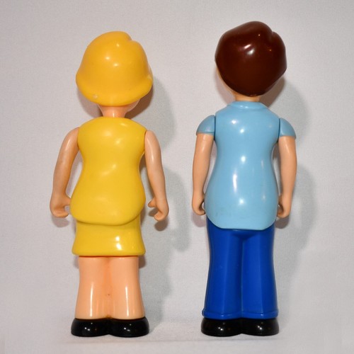 Vintage 1980’s Little Tikes Dollhouse Family People Dolls Figures Mom & Dad 0125 - Picture 3 of 8