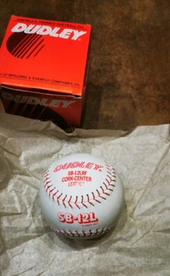 Vintage Official Softball Dudley USA SB-12LRF Leder SB-12L MSP 47 Cork-Center 