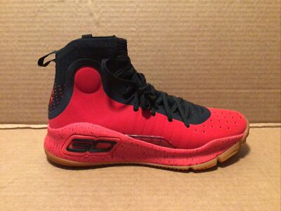 Under Armour Curry 4 red/black/gum size 8.5 Mens RARE | eBay
