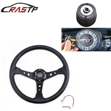 Aluminum Steering Wheel+ Steering Wheel Hub Adapter For Honda Civic 96-00 EK