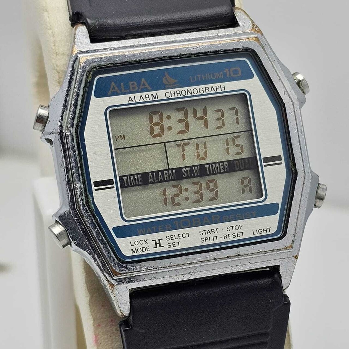 Seiko Alba W041-5030 Lithium 10 Alarm Chronograph Quartz