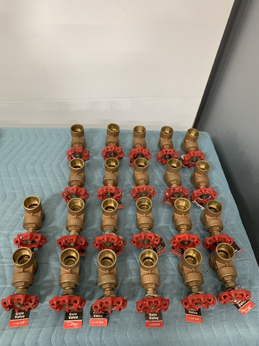 *LOT OF 22* NEW WAMI 242136 Cast Brass Gate Valve 1-1/4โ SWT 150 WOG 125 PSI