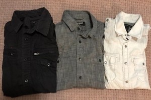 guess men's dress shirts