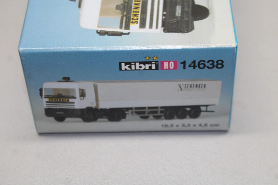 Kibri 14638 Kit DAF Autoarticolato Schenker Eurocargo Scala H0 Conf. Orig. - Immagine 2 di 2