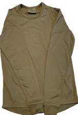 British Army Olive Long Sleeve Top T Shirt Thermal Underwear Base Layer Used