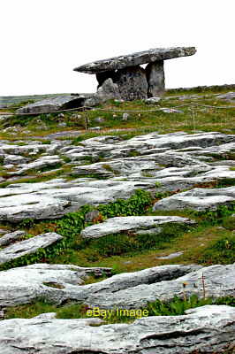 Photo 6x4 The Burren -R480 - Poulnabrone Dolmen View is to north. Locatio c2012