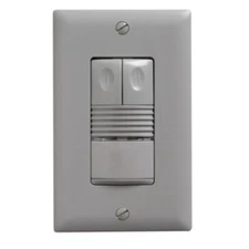 WattStopper PASSIVE INFRARED DUAL RELAY WALL SWITCH SENSOR GRAY 