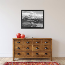 Black Poster Picture Wall Frame Gallery Artwork Home Office Modern Decor 16X20"