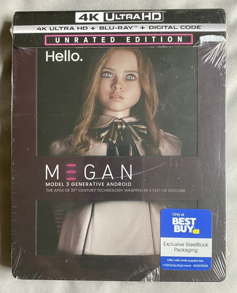M3GAN Megan 4K Steelbook (4K UHD+Blu-ray+Digital) Unrated - OOP