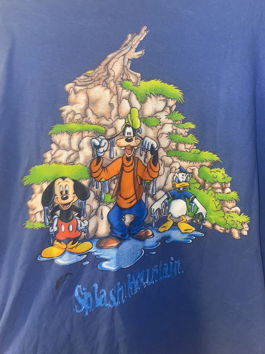 トップス dead stock splash mountain long T Vintage 90s Splash Mountain Disneyland T Shirt Mickey Mouse