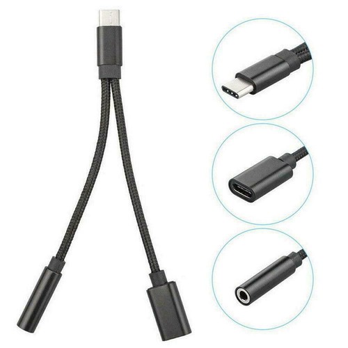USB-C Type C To 3.5mm Aux Audio Charging Cables Adapter Jack Splitter --us - Picture 5 of 14