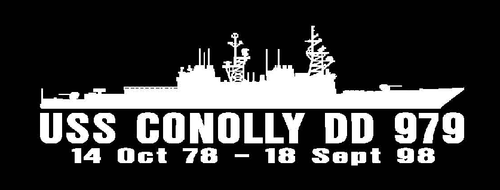Decalcomania silhouette USS CONOLLY DD 979 US Navy USN militare - Foto 1 di 6