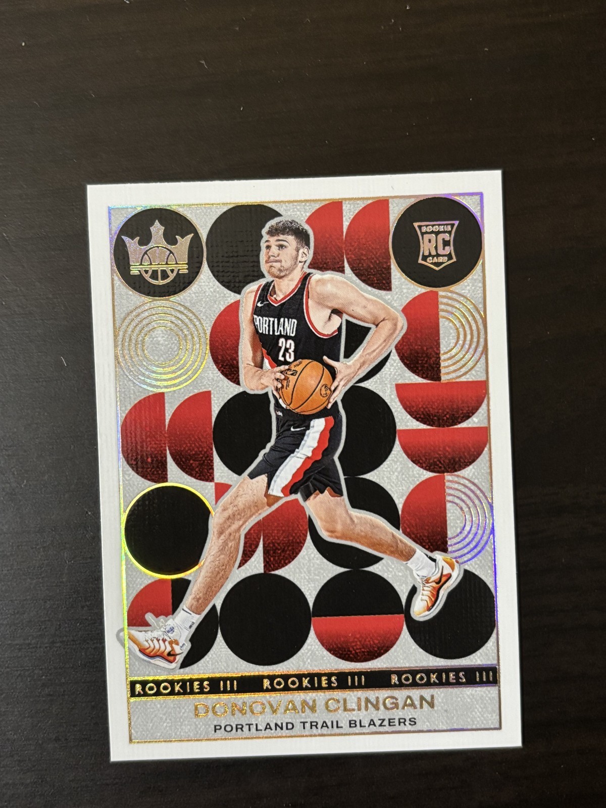 Donovan Clingan 2024-25 Court Kings Rookies Level III #181 RC SP Trail Blazers