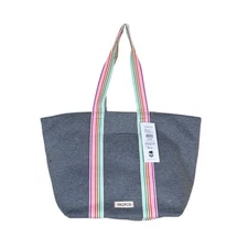 Wildfox Double Strap Jersey Tote Dark Grey NEW