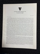 1987 VIACOM INTERNATIONAL INC. Shareholders Report VG+ 4.5