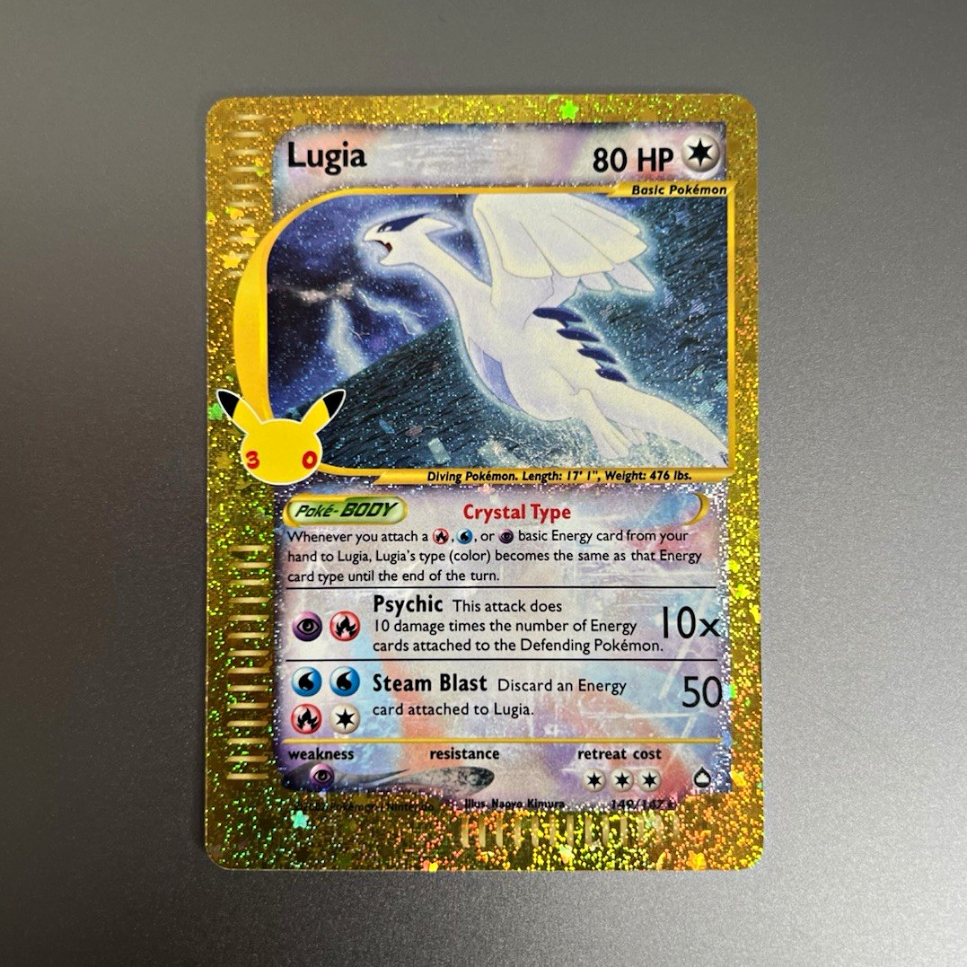 Nintendo Pokemon TCG Lugia 9/111 Neo Genesis Holo Rare 80 HP English