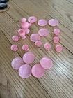 Lot Of 1970’s Vintage Plates Cups Etc For Barbie Pink