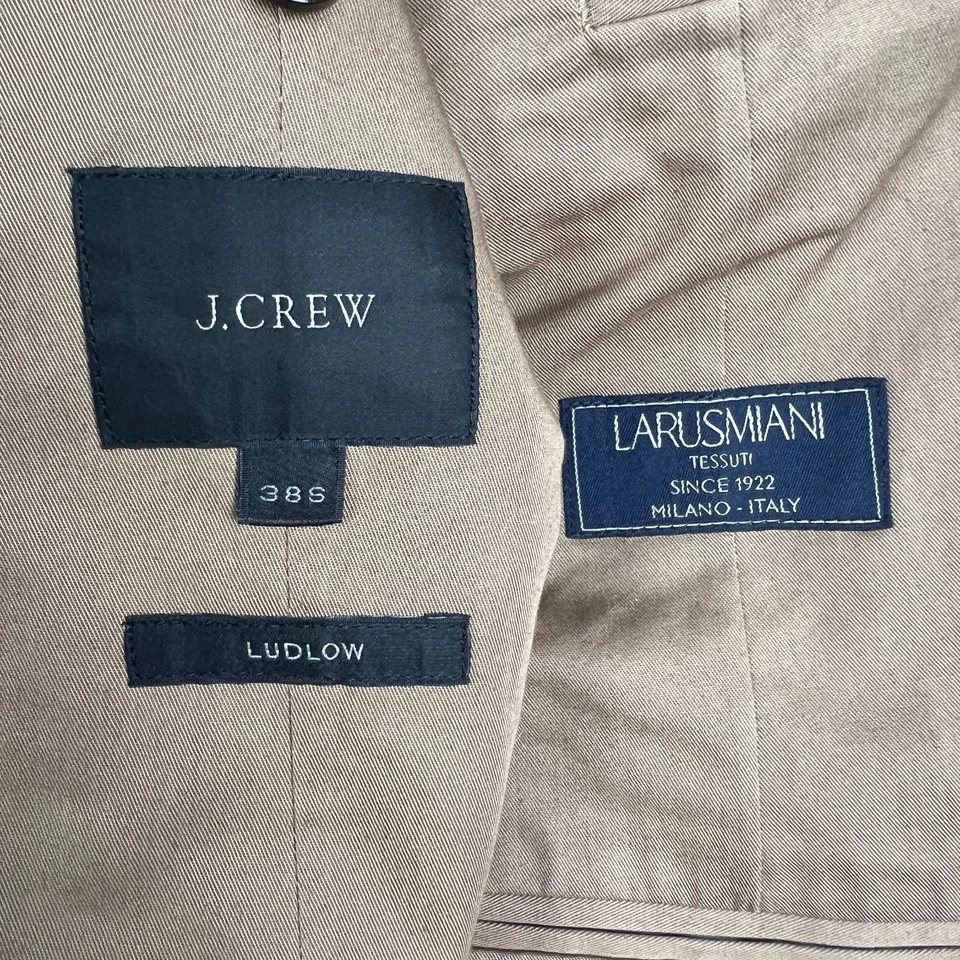 J экипажа Ладлоу Larusmiani хлопок Sport пальто Blazer 38с мужской бежевый костюм куртка - Изображение 4 из 4