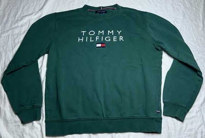 Tommy Hilfiger Mens Classic Logo Pull-On Long Sleeve Crewneck Sweatshirt - Sz L