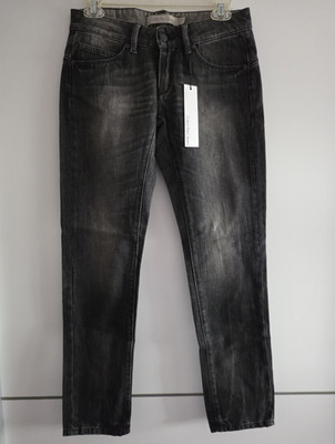 Calvin Klein Jeans Skinny Denim Jeans Grau Baumwollmischung W28 L30 Five-Pocket