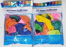 Set of 2 9in 25 Count Latex Balloons Party an...