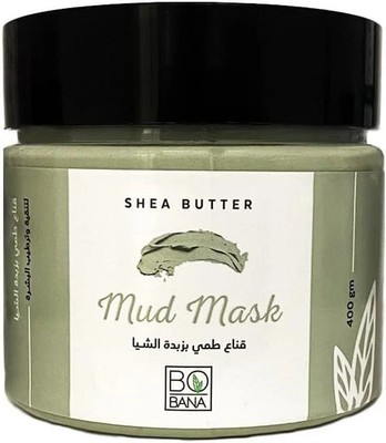 BOBANA Shea Butter Mud Mask, Extra Softness& Moisturizing ( 1 Pack X 400 gm )