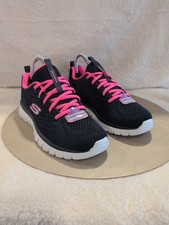 Skechers Ladies BNIB Graceful Get Connected Trainers In Navy Hot Pink UK Size 4