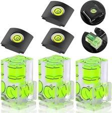 6 Pack Camera Hot Shoe Level, Hot Shoe Bubble Level Camera Hot Shoe Cover 2 Axis