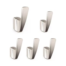 5 Packs Coat Hooks Metal Hanger, Clothes Hat Bag Towel Key Organizer Bronze