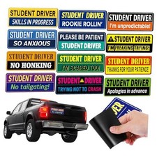 12 Pcs Student Driver Magnet New Driver Magnet for Car Reflective Removable