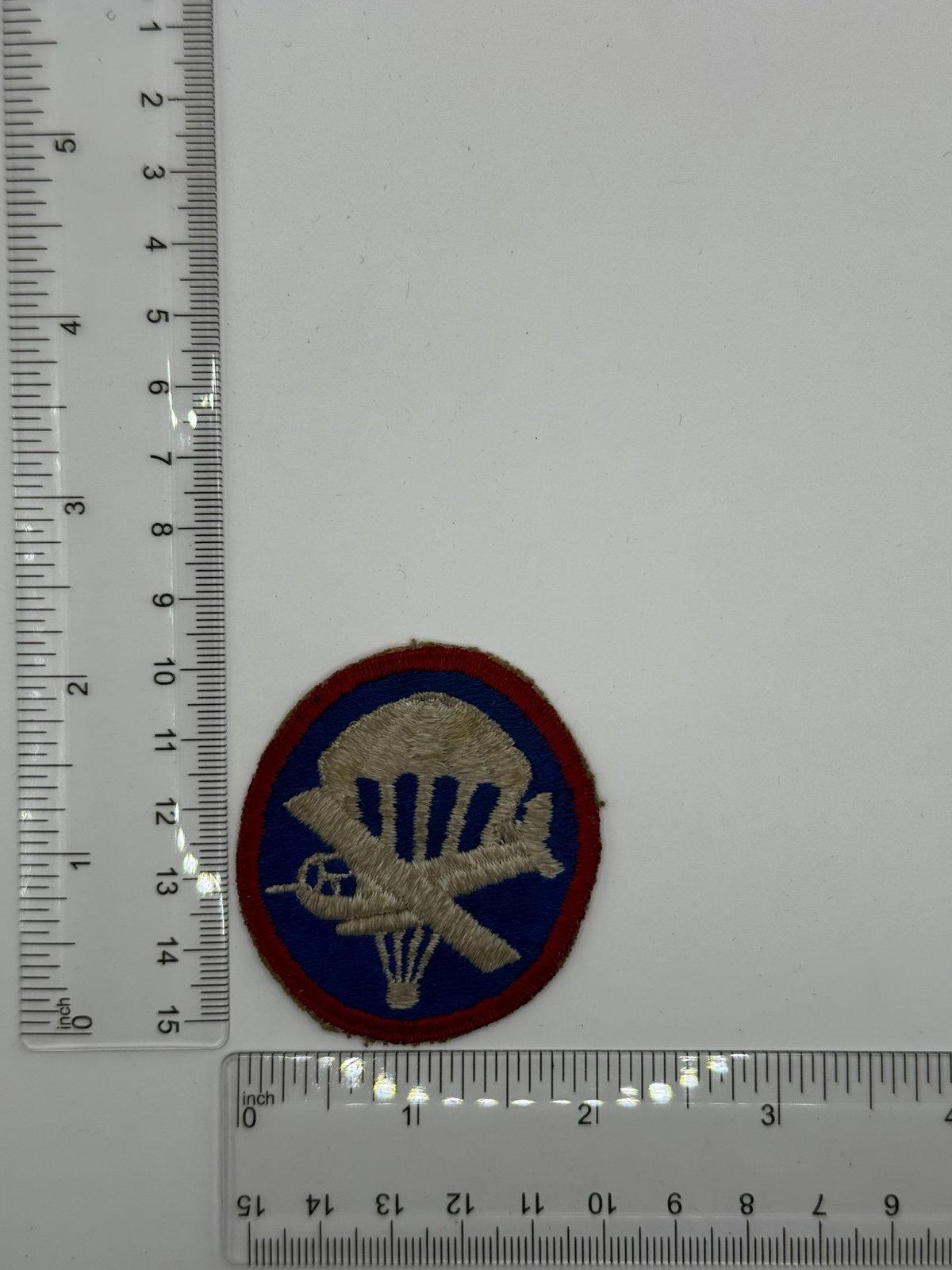 WW2 US Army Enlisted Airborne Paraglider Cap Patch #2802